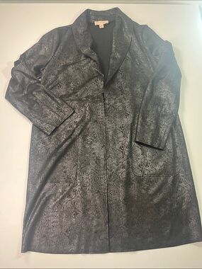 Philosophy Faux Suede  Black Jacket Sz M